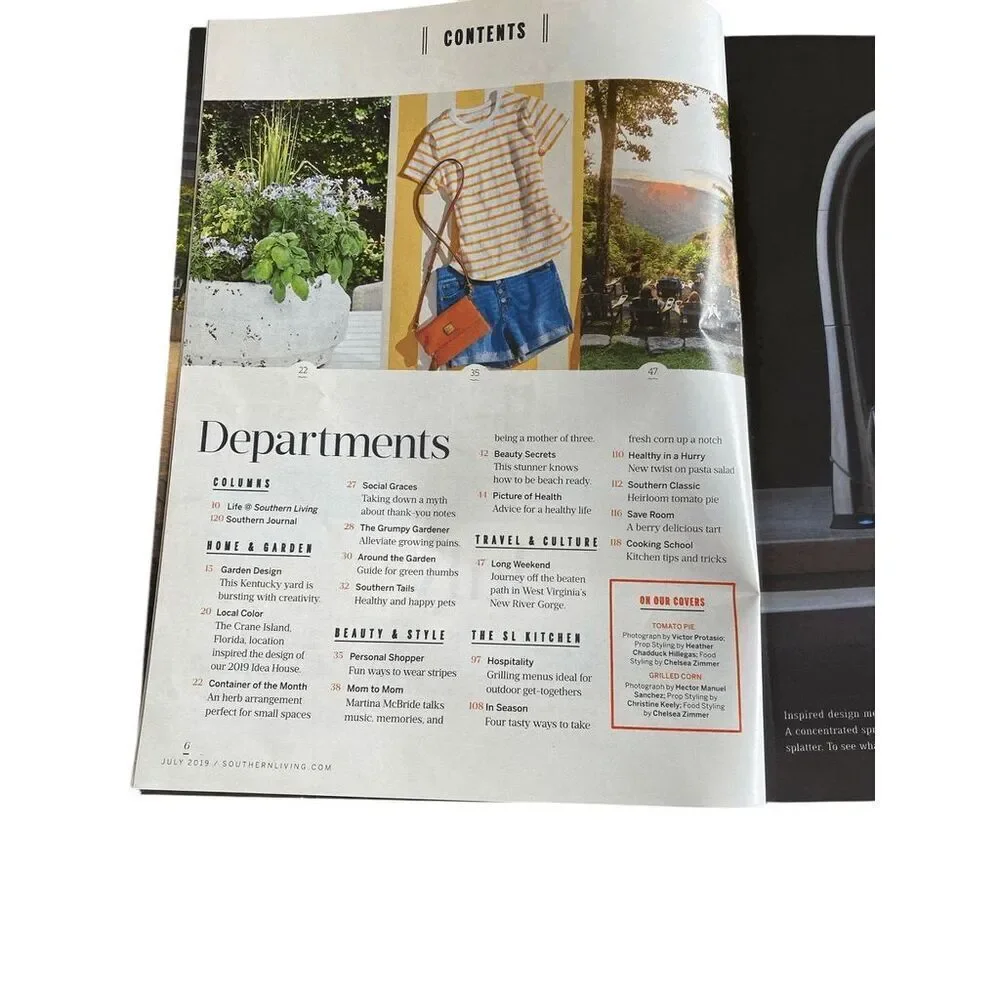 Southern Living‎ Magazine Jul 2019 Summer Food Best Tomato Pie
